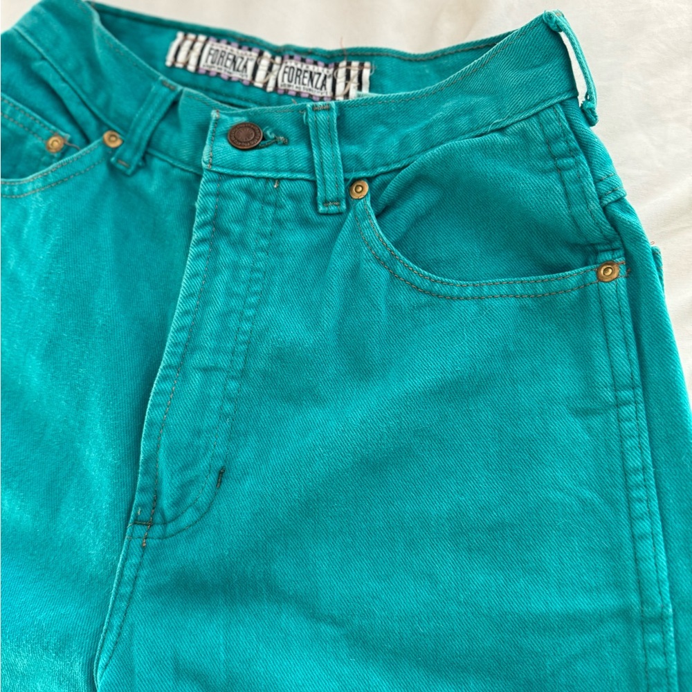 Vintage Forenza Teal Skinny Pants